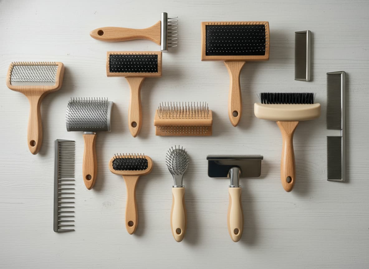 Outils et brosses professionnelles pour animaux
